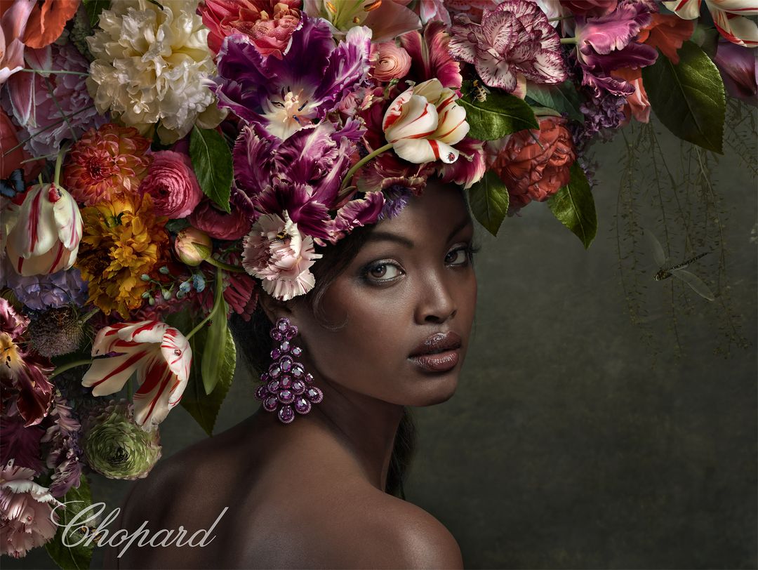 Bloemen-couture, editorial werk